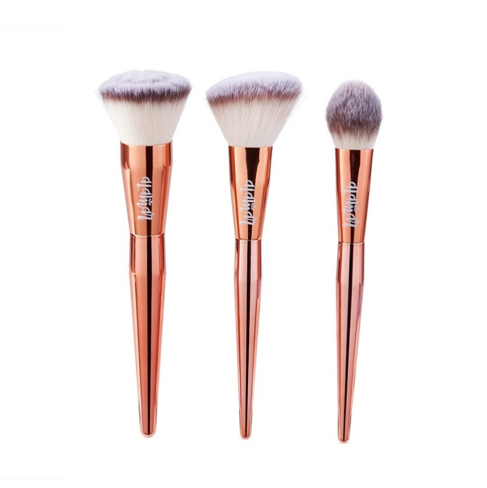 Alamar Cosmetics Complexion Brush Trio Rose Gold